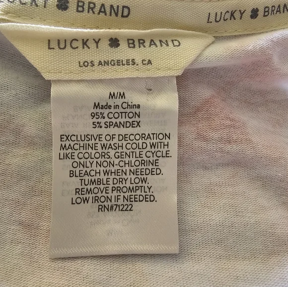 Lucky Brand Scoop Neck Tanktop Size M NWOT - Picture 3 of 3